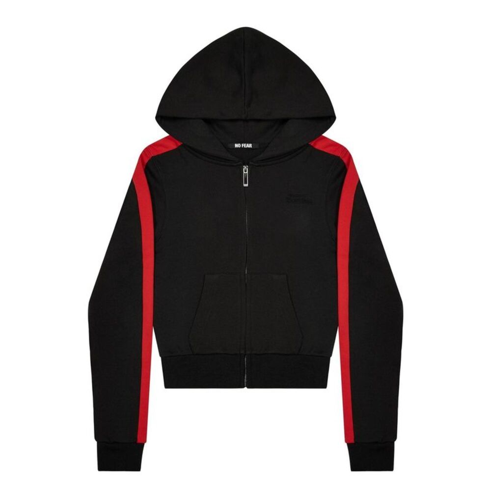 Zip Womens/Ladies Full Zip Hoodie / Black